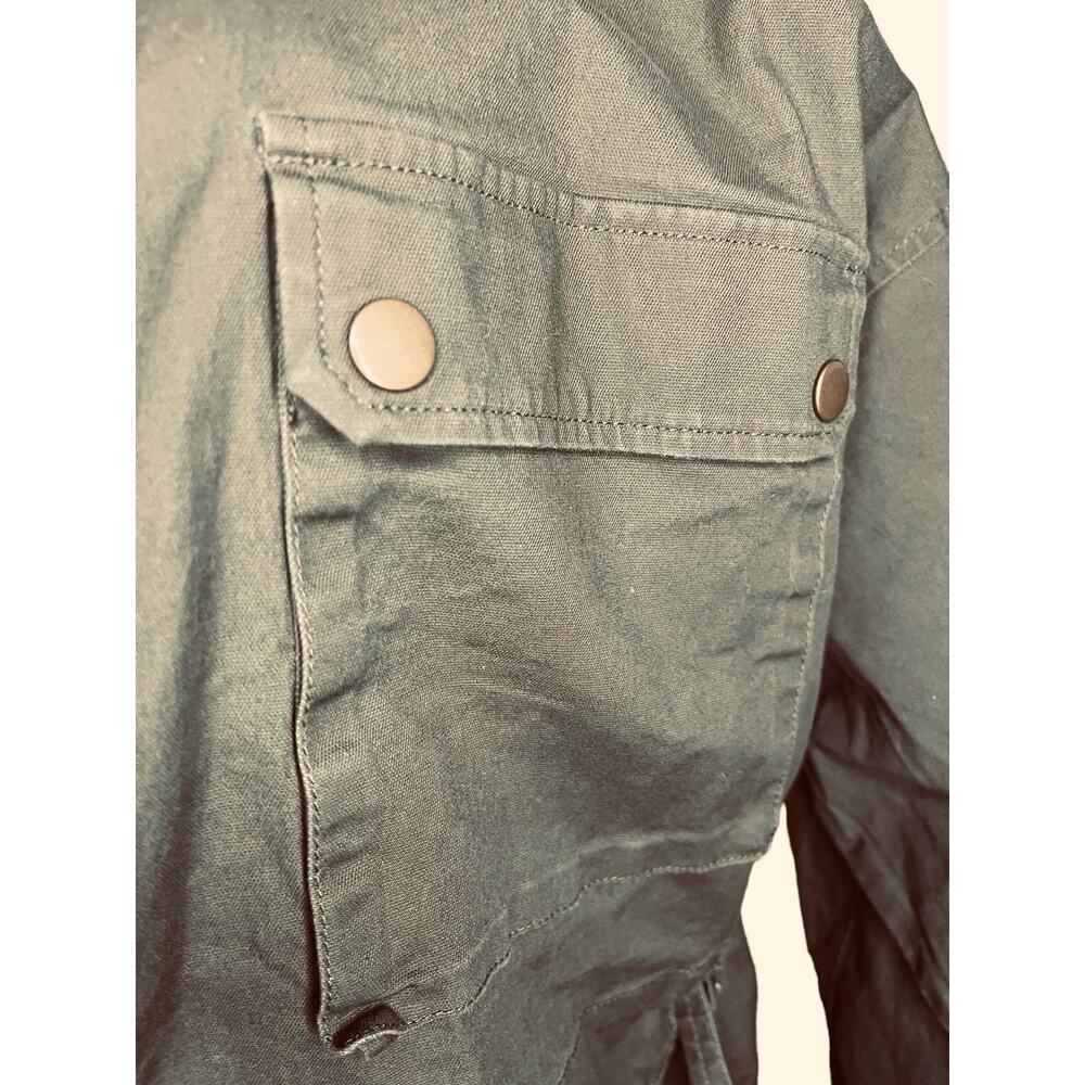 Clearance - Mare Mare by Anthropologie Green Military Style Jacket Size Large - Picture 3 of 5